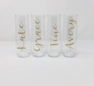 Plastic Stemless Champagne Flute Set of 4